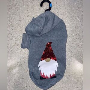 Gnome Pet Sequin Hoodie Dog Christmas Costume Unique Petz NWT